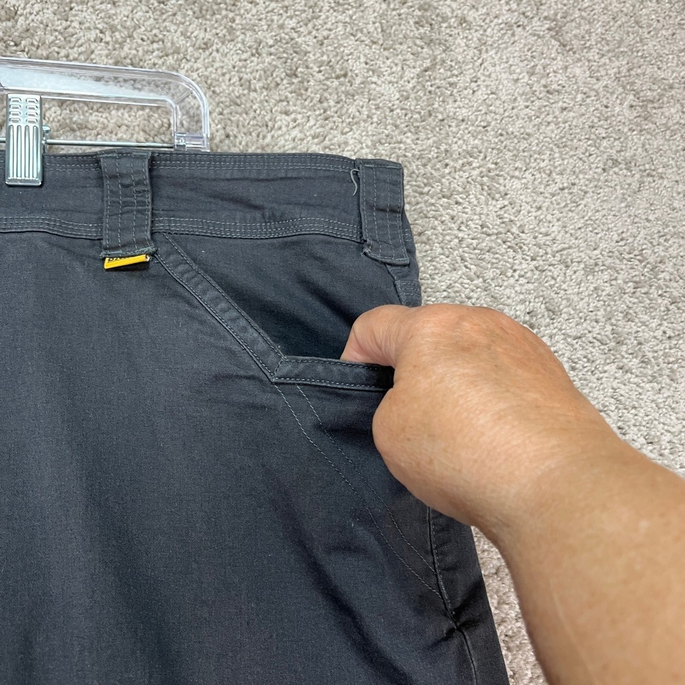 DeWalt Work‎ Shorts Mens 46 Black Utility Stretch Multi-Pocket Flat Front Denim - Picture 5 of 14